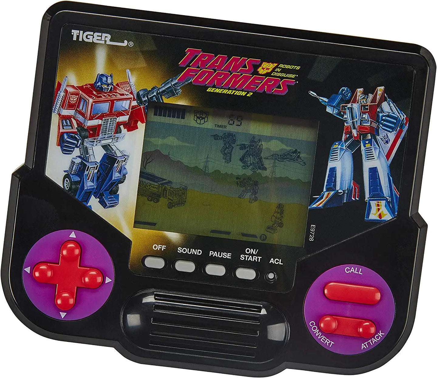 Tiger Electronics Transformers Robots in Disguise Generation 2 Electronic LCD Video Game Retro-Inspired 1 Player Handheld Game Ages 8 and Up - PremiumBrandGoods