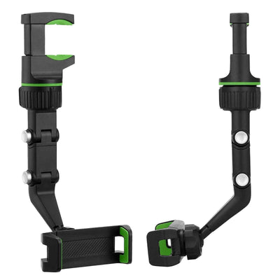 Universal Car Rear View Mirror Mount Stand GPS Cell Phone Holder 360 Rotation Multi Function
