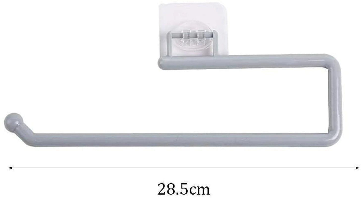 Wall Mount Paper Towel Holder Self Adhesive Stick under Cabinet Kitchen Bathroom