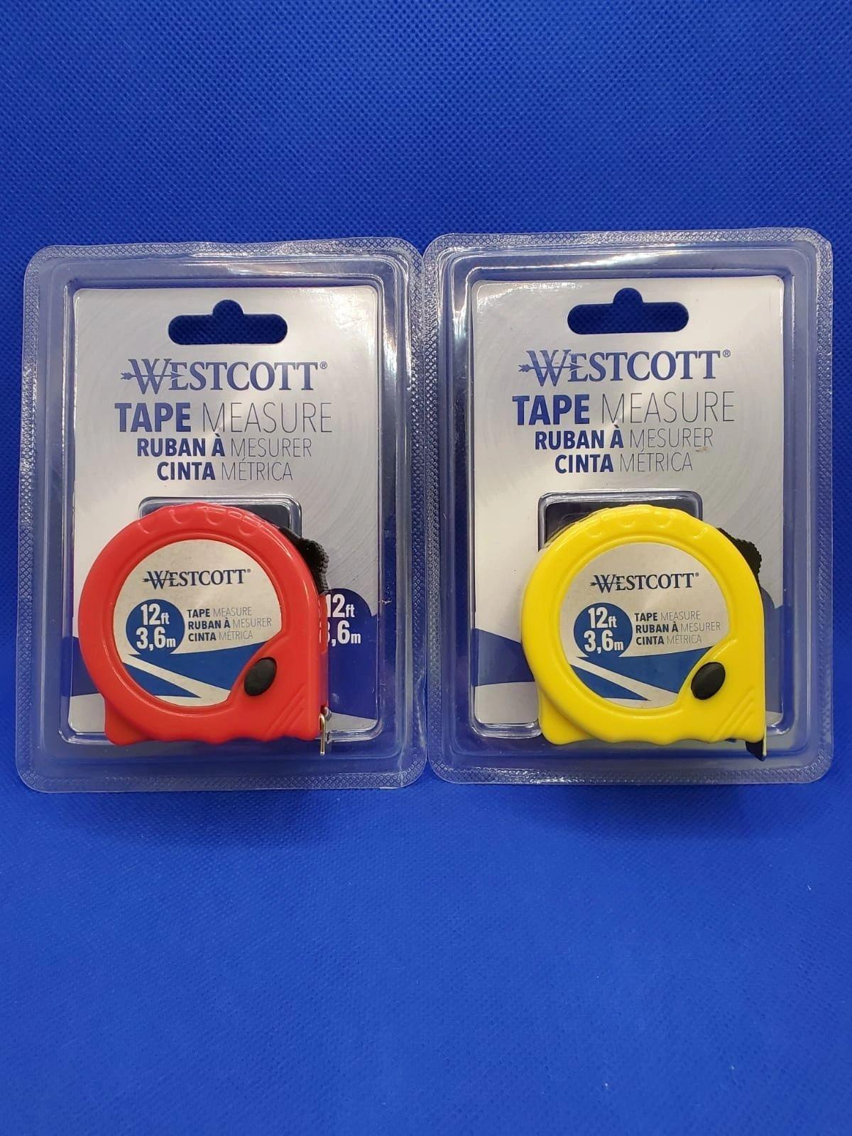 WestScott Tape Measure 12 FT (3,6M) 2 pack - PremiumBrandGoods