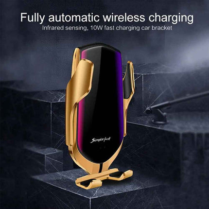 Wireless Automatic Clamping Smart Sensor Car Phone Holder and FAST CHARGER