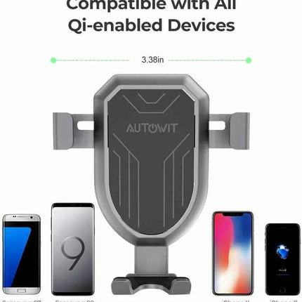 Wireless Gravity Car Charger Air Vent Mount Fast Charge Car Phone Holder