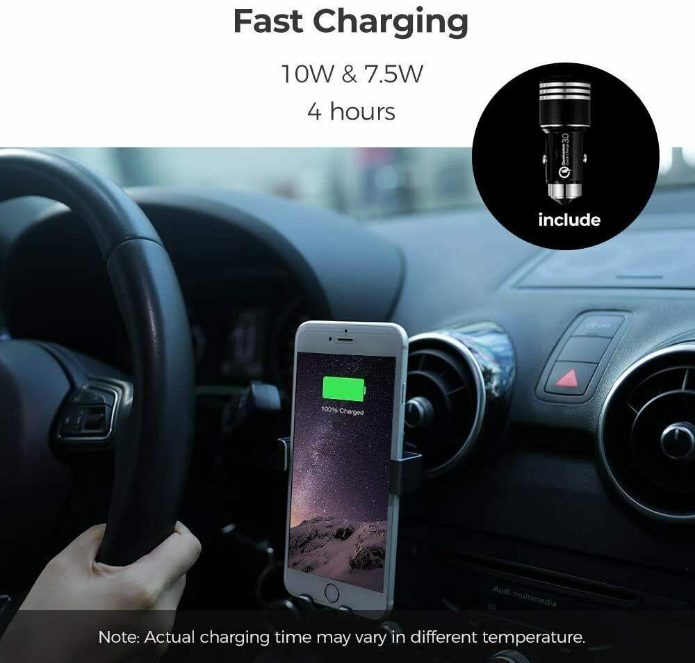 Premium Car Phone Holder Wireless Charger Mobile Phone Bracket