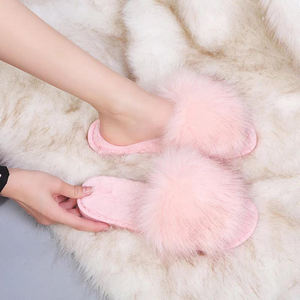 Women's Comfy Cozy Faux Fur Slippers (5-11) - PremiumBrandGoods