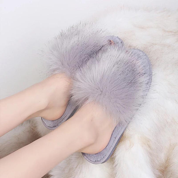 Women's Comfy Cozy Faux Fur Slippers (5-11) - PremiumBrandGoods