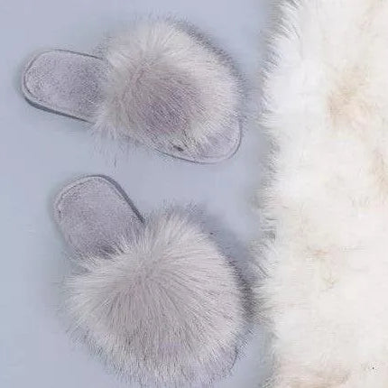 Women's Comfy Cozy Faux Fur Slippers (5-11) - PremiumBrandGoods