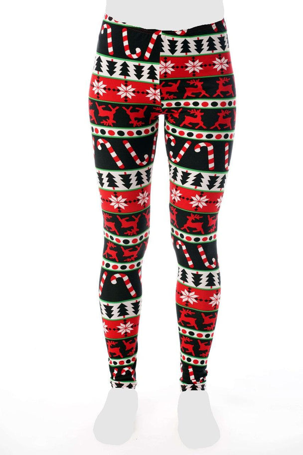 Women's Cozy Leggings Set Christmas Pants and Cotton Soft Heart T shirt by Just Love - PremiumBrandGoods