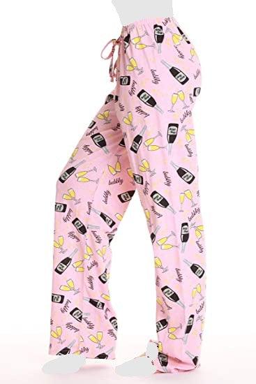 Women's Cozy Pajama Set Champagne Pants and Cotton Soft Heart T shirt by Just Love - PremiumBrandGoods