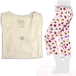 Women's Cozy Pajama Set Cupcake Pants and Soft Cotton Heart T shirt - PremiumBrandGoods