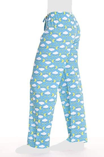 Women's Cozy Pajama Set Cute Moon Clouds Pants and Cotton Soft Heart T shirt by Just Love - PremiumBrandGoods
