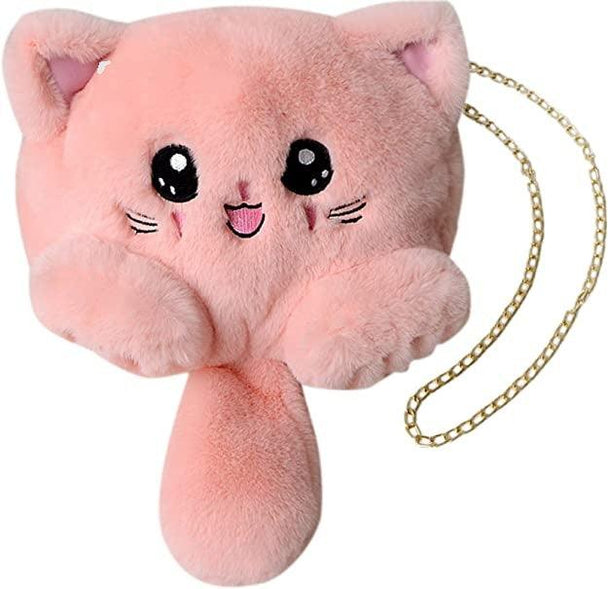 Women's Cute Cat  Faux Fur Shoulder/Messenger/Crossbody Chain bags - PremiumBrandGoods