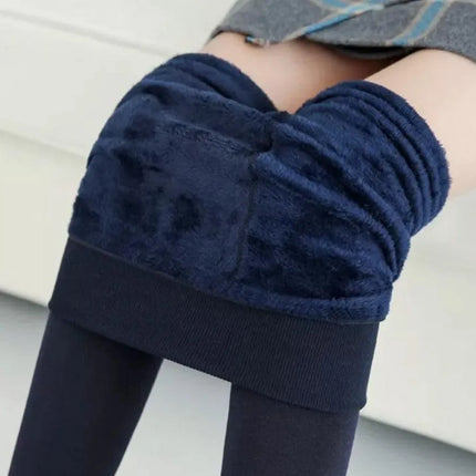 Women’s Extra 220g Fleece Leggings High Waist Stretchy Warm Leggings  (One Size) - PremiumBrandGoods