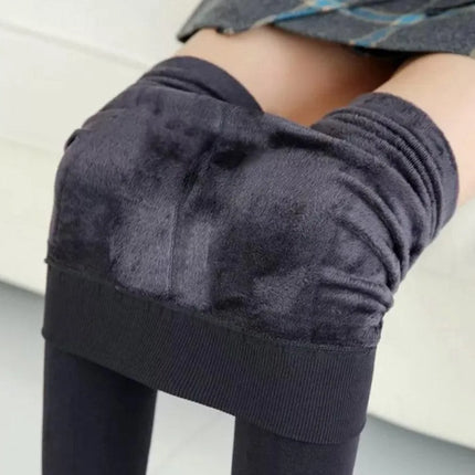 Women’s Extra 220g Fleece Leggings High Waist Stretchy Warm Leggings  (One Size) - PremiumBrandGoods