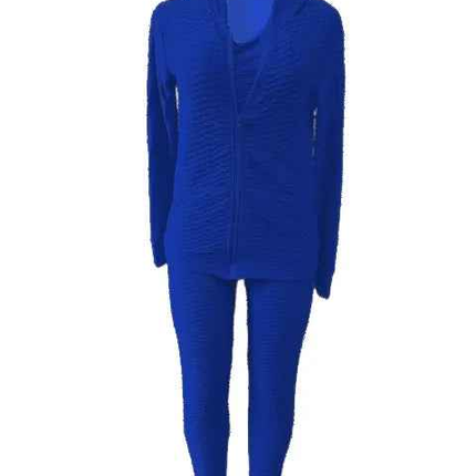 Women's Fitness Suit 3 piece Set Sweater Sweatpants Tank Top Stretchy Soft (6 Colors , 4 Sizes)