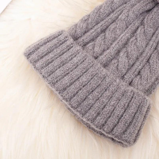 Women's Warm Fleece lined Winter Beanie Hat - PremiumBrandGoods